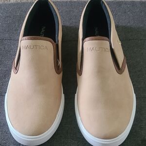 Nautica Tan Loafers Slip-On Comfort